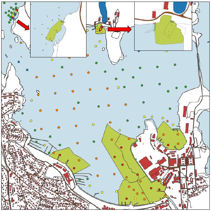 Tiltaksomr&aring;der i Horten Indre havn