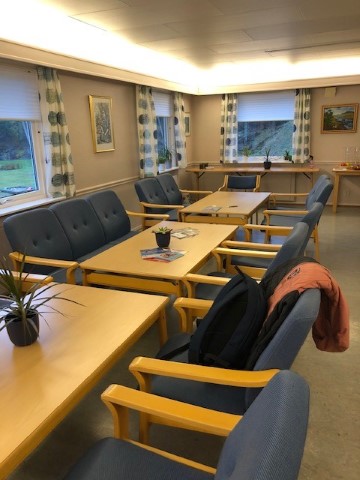 Nye møbler på personalrommet. Foto: Anne W. Søyland